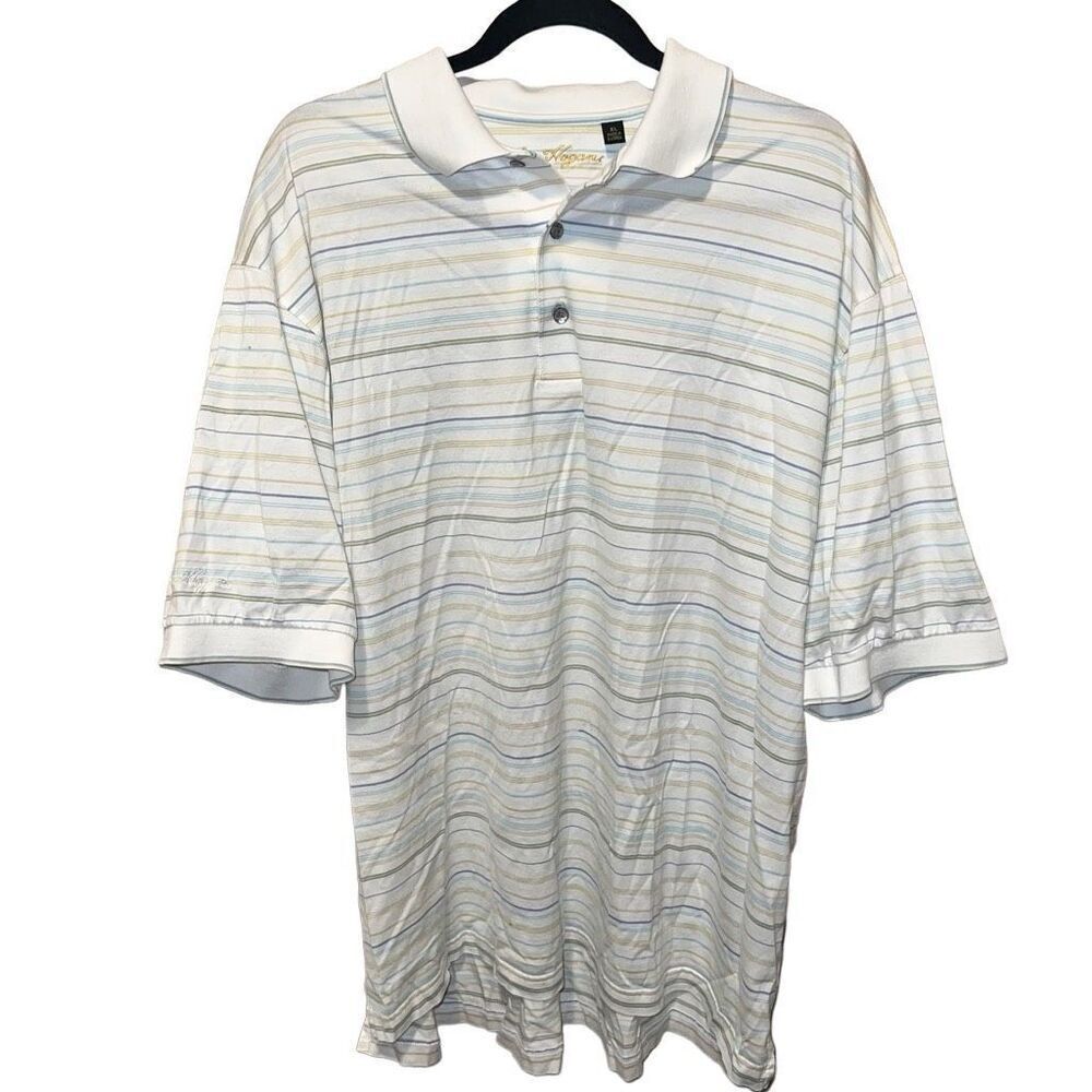 Retro Ben Hogan Striped Golf Polo Shirt